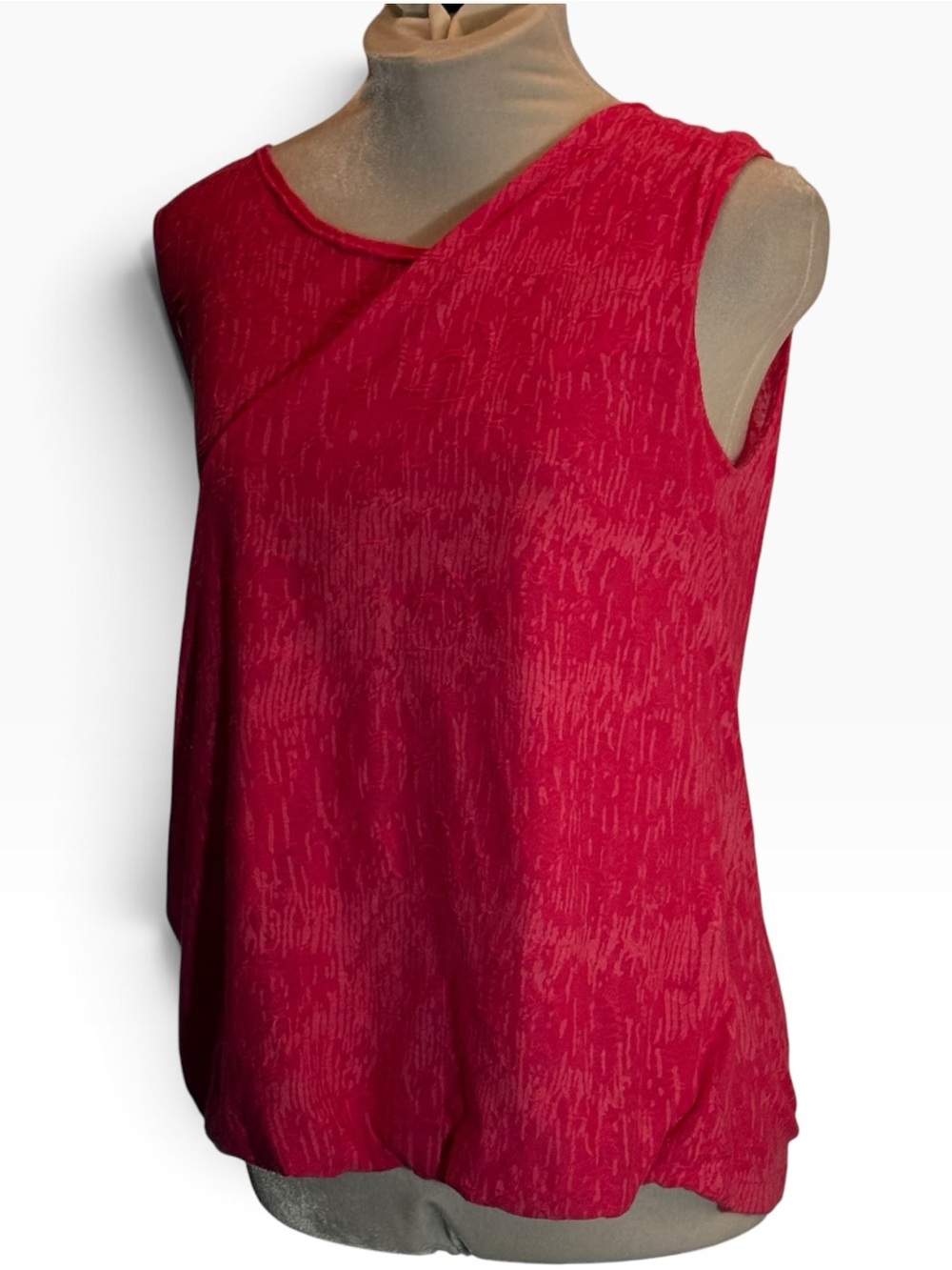 Tribal burnout hot pink tank top size L